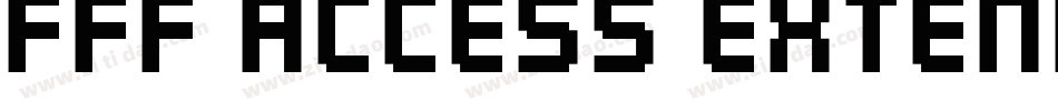 FFF Access Extended字体转换
